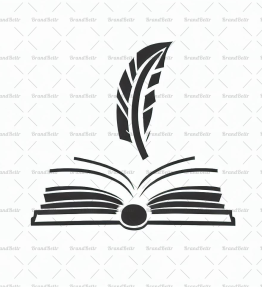 Offenes Buch und Feder
